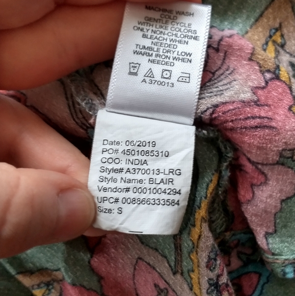 New Haute Hippie Tribe Floral Kimono Cardigan S - Picture 8 of 9